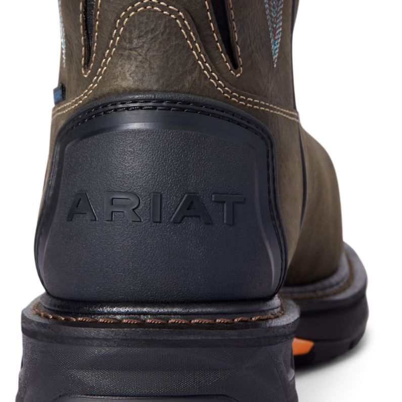 Ariat calzado hombres Bota de trabajo impermeable con punta de carbono Workhog XT Tumbleweed P0RPZ362 café de hierro