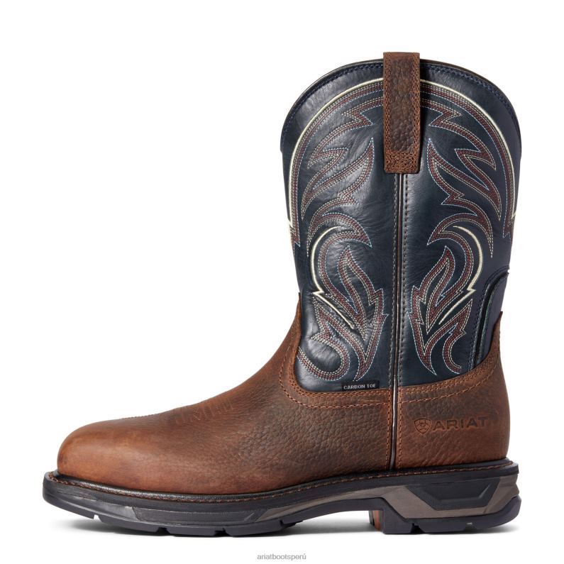 Ariat calzado hombres bota de trabajo con punta de carbono workhog xt cottonwood P0RPZ317 alborotador aceitado marrón