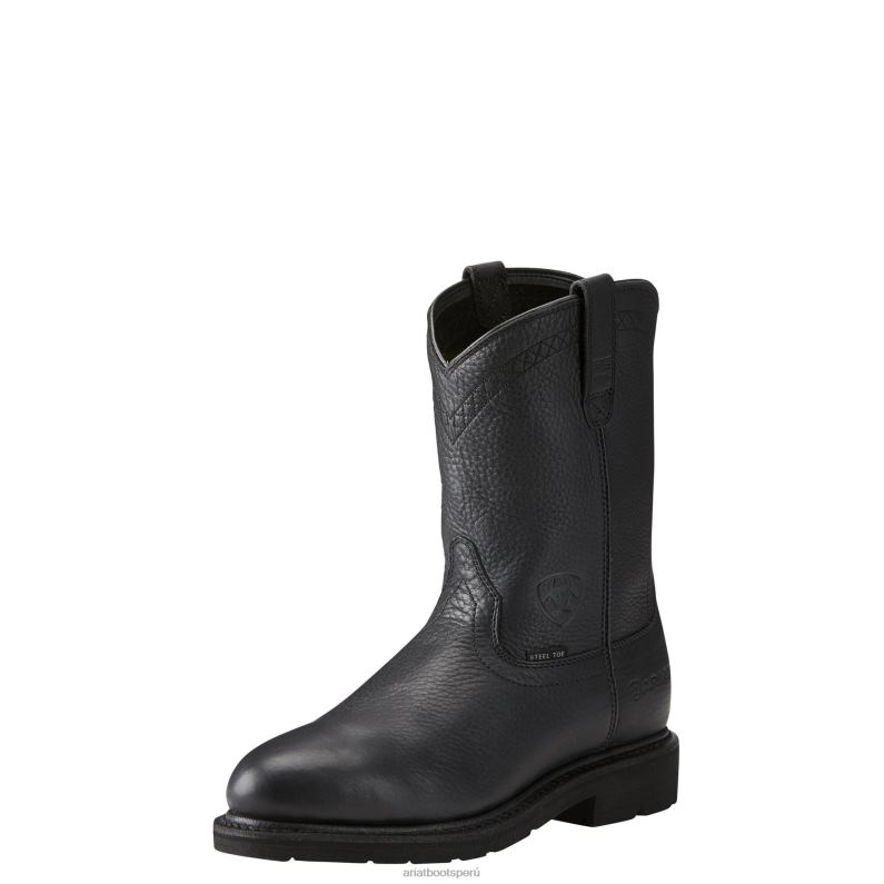 Ariat calzado hombres botas de trabajo con punta de acero sierra P0RPZ379 negro