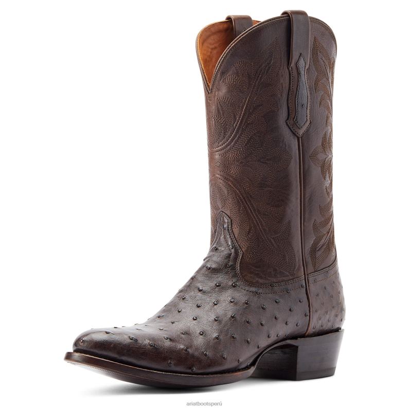 Ariat calzado hombres Jaime P0RPZ182 espresso pluma completa avestruz