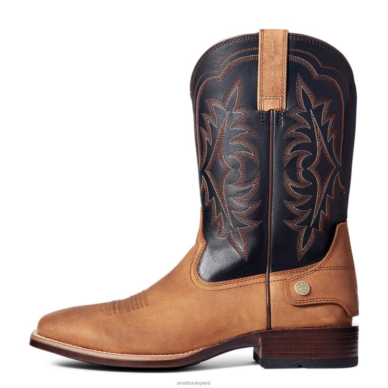 Ariat calzado hombres bota vaquera ryden ultra ez con cremallera P0RPZ143 estado marrón