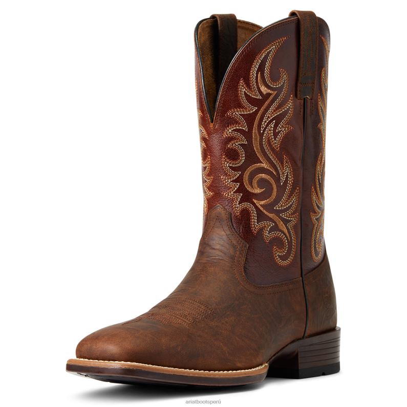 Ariat calzado hombres botas lasco ultra western P0RPZ112 barra superior marrón