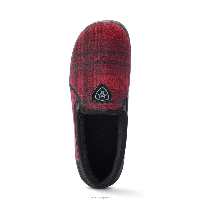 Ariat calzado hombres zapatilla lincoln P0RPZ473 cuadros rojos