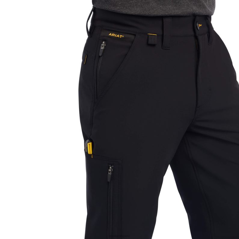 Ariat fondos hombres pantalón recto rebar m5 recto durastretch dritek softshell P0RPZ1762 negro