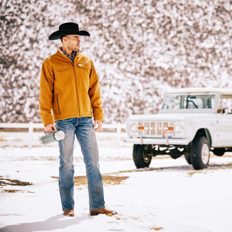 Ariat fondos hombres jeans rectos slim madera m7 P0RPZ498 Samwell