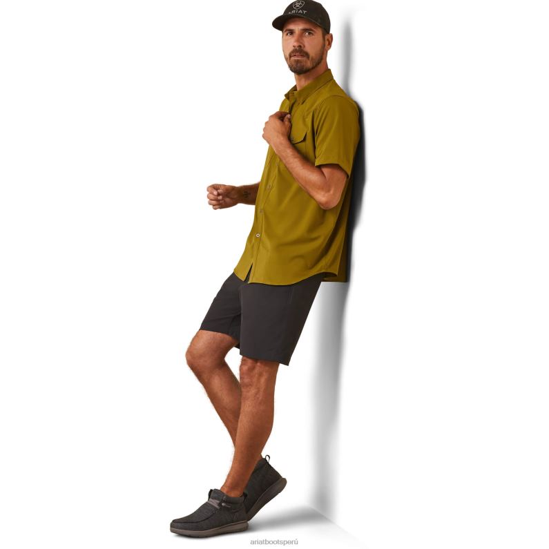 Ariat tapas hombres camisa ajustada estilo western venttek P0RPZ1253 palta