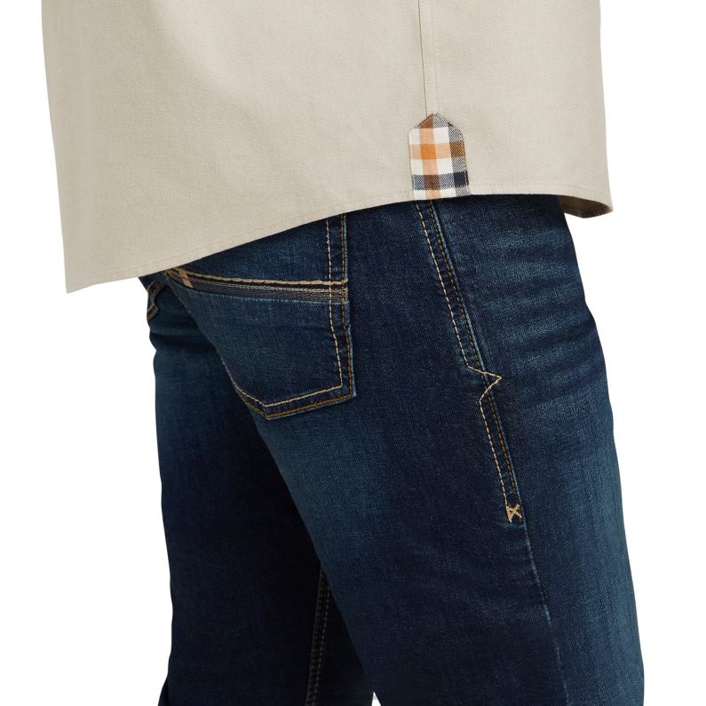 Ariat tapas hombres camisa clemente P0RPZ1335 brezo de avena