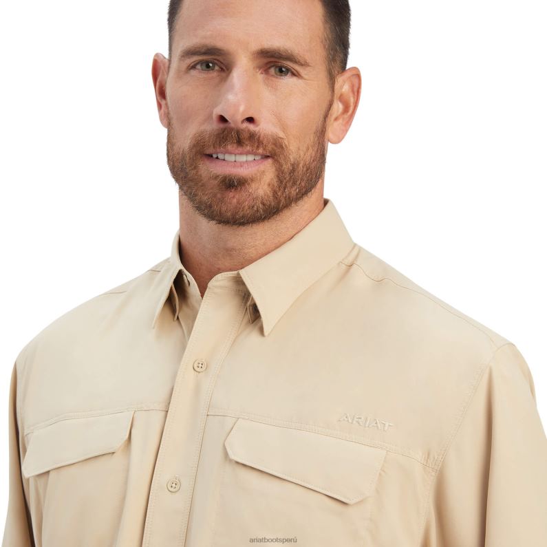Ariat tapas hombres camisa de ajuste clásico de salida venttek P0RPZ1136 humus