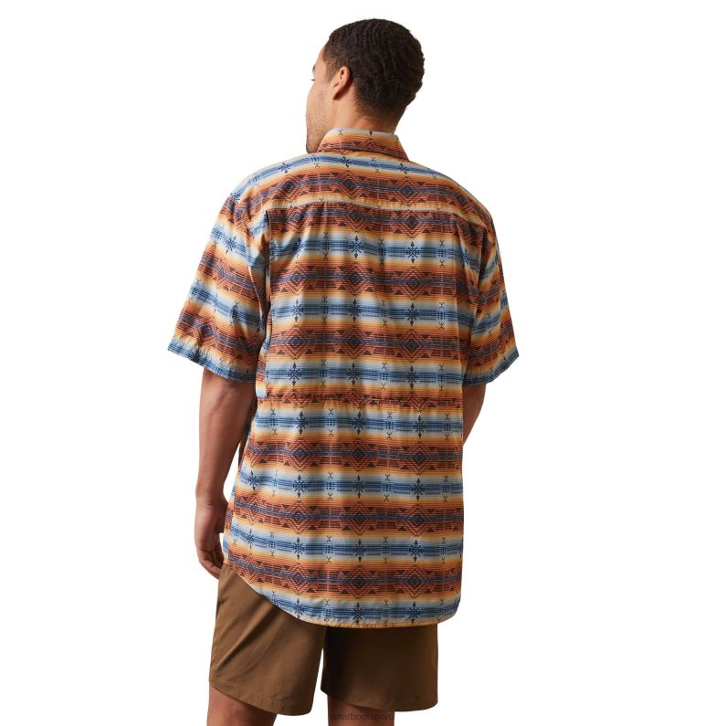 Ariat tapas hombres camisa de ajuste clásico de salida venttek P0RPZ1190 Oxford bronceado suroeste