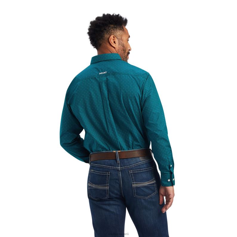 Ariat tapas hombres camisa de corte clásico benson P0RPZ998 Everglade