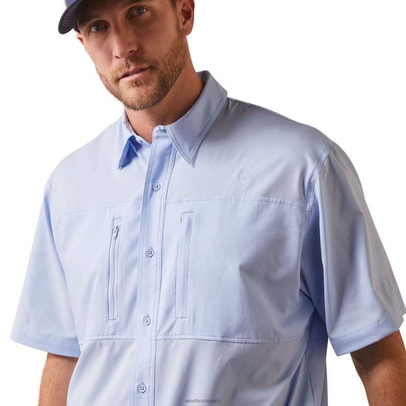 Ariat tapas hombres camisa de corte clásico venttek P0RPZ1013 congelación azul