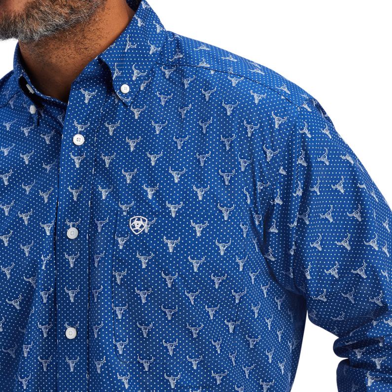 Ariat tapas hombres camisa jai de corte clásico P0RPZ1137 zafiro real