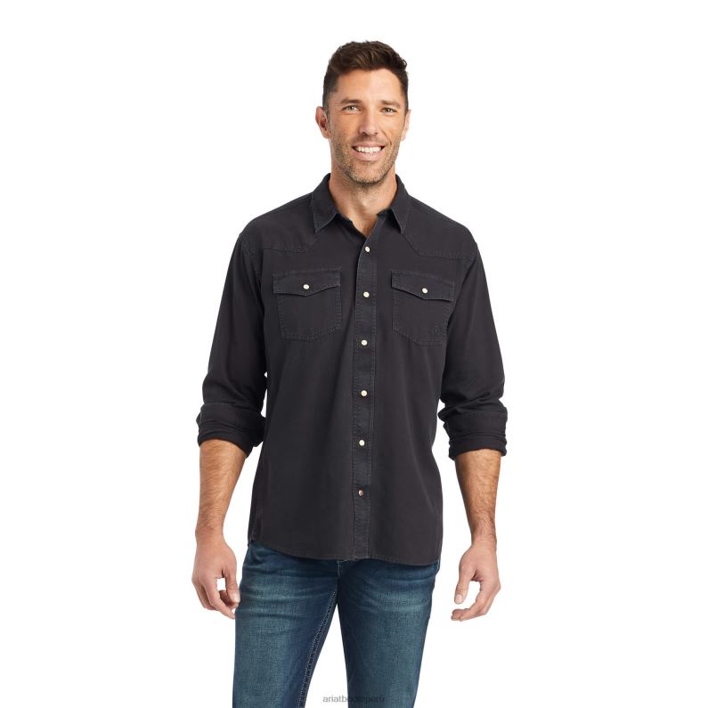 Ariat tapas hombres camisa julington retro fit P0RPZ1059 fantasma