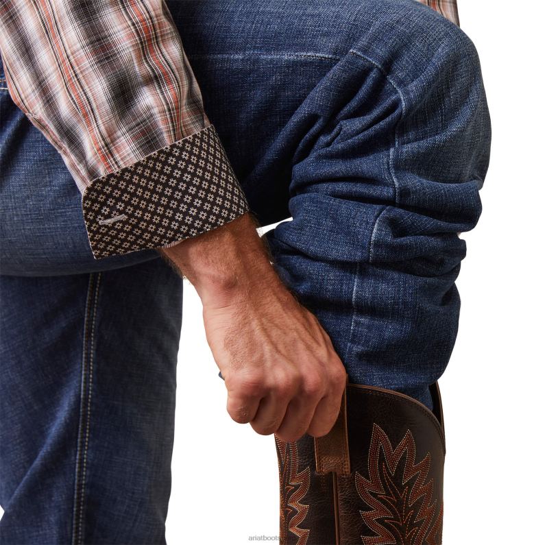 Ariat tapas hombres camisa owen de ajuste clásico sin arrugas P0RPZ974 nuez moscada