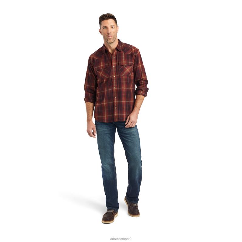 Ariat tapas hombres camisa retro fit hiller P0RPZ1321 rubaiyat