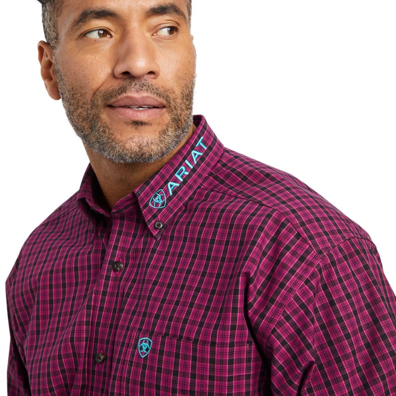 Ariat tapas hombres camiseta de corte clásico del equipo cooper pro series P0RPZ1212 rojo remolacha