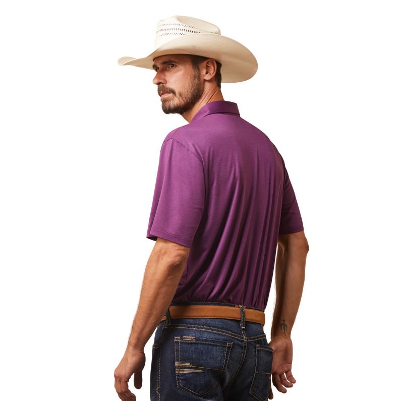 Ariat tapas hombres cargador 2.0 polo P0RPZ731 vagabundo morado