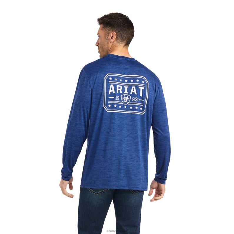 Ariat tapas hombres camiseta cargador 93 libertad P0RPZ831 profundidad azul