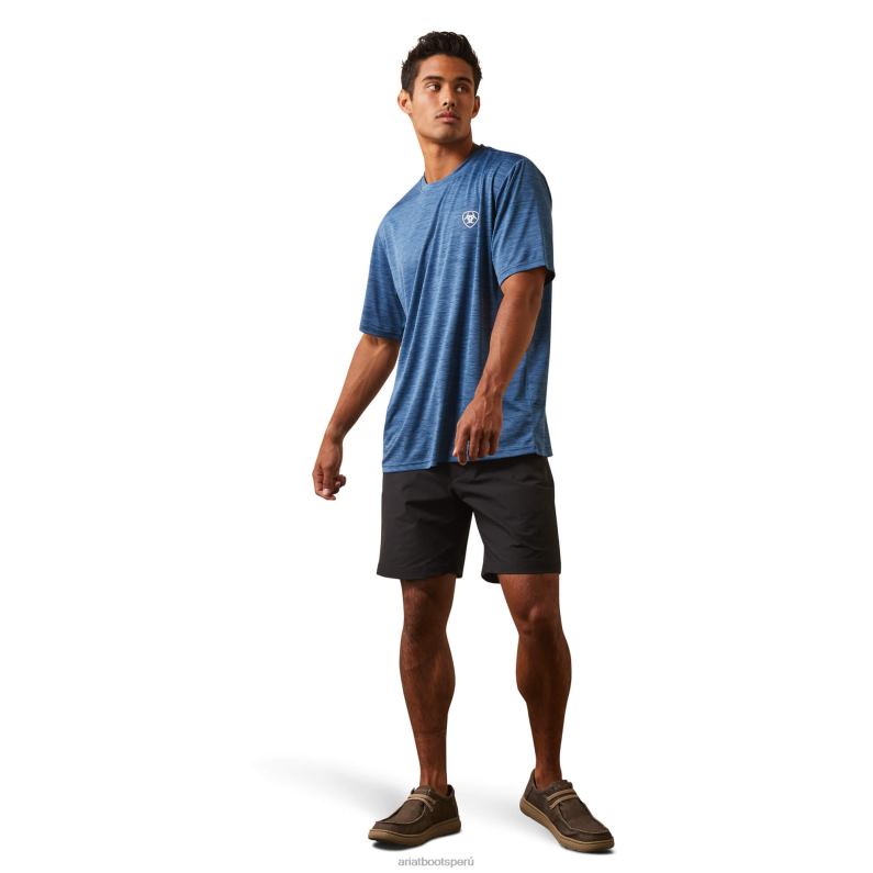 Ariat tapas hombres camiseta con sello de cargador P0RPZ918 caída del cielo