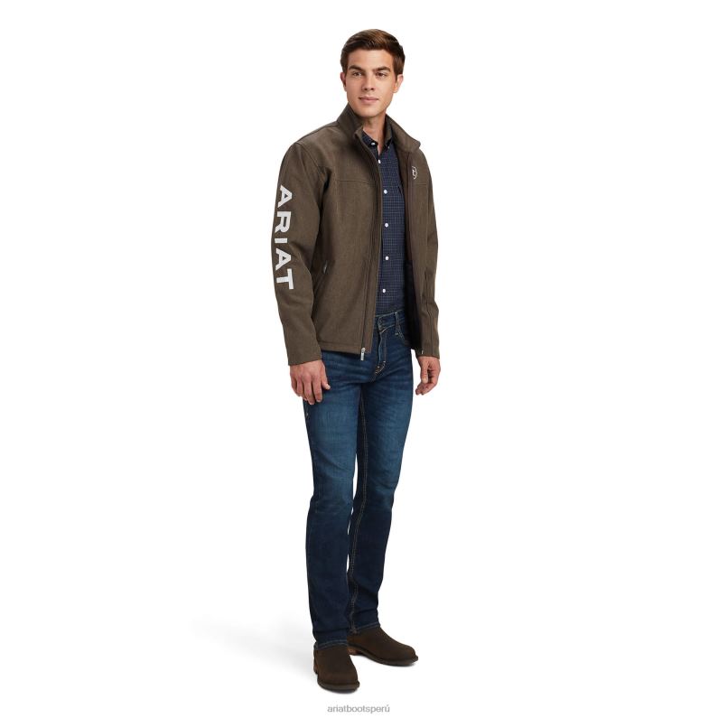 Ariat tapas hombres nueva chaqueta softshell del equipo P0RPZ1663 Brezo de corteza de baniano