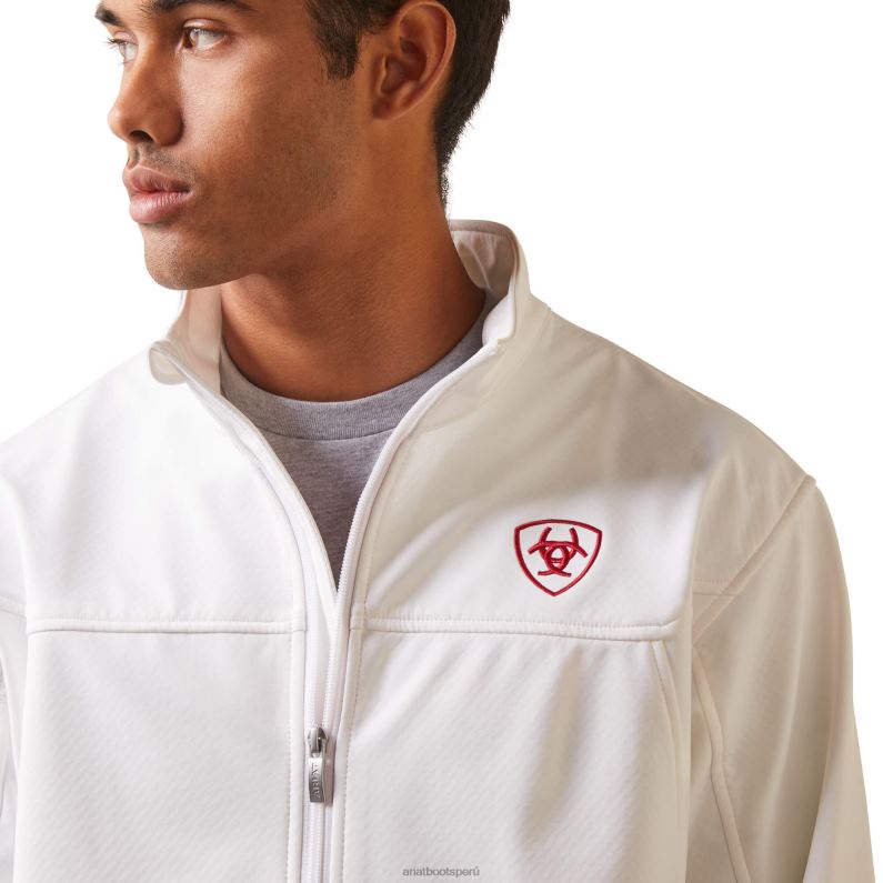 Ariat tapas hombres nueva chaqueta softshell del equipo mexico P0RPZ1534 blanco