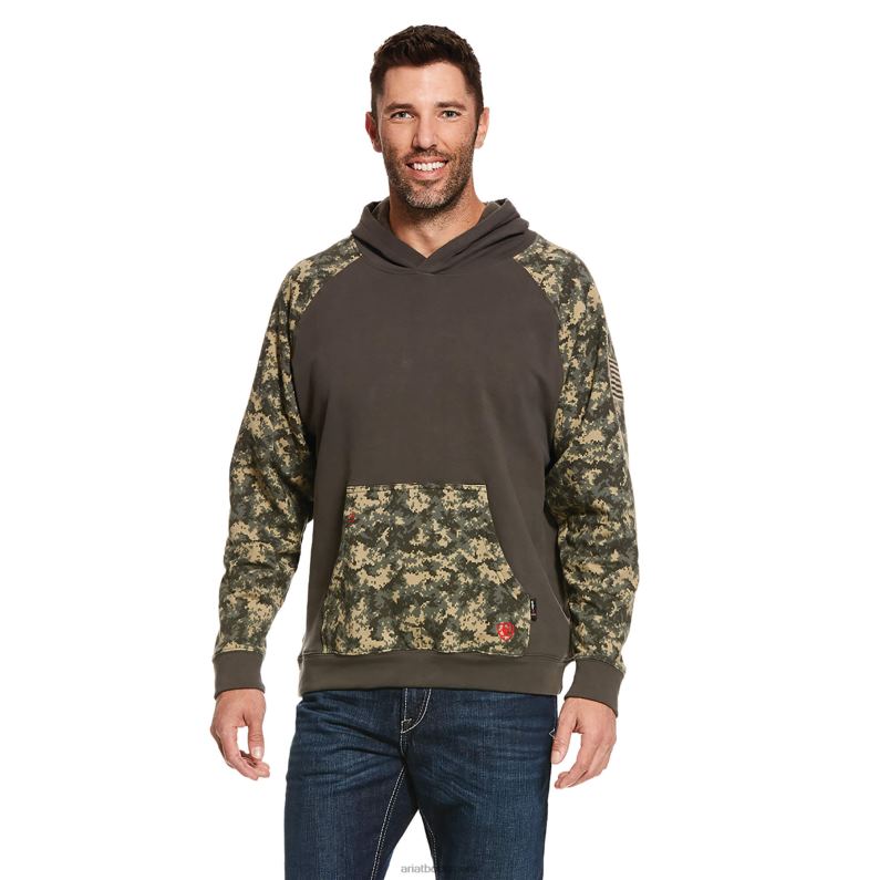 Ariat tapas hombres sudadera con capucha fr durastretch patriot P0RPZ1470 camuflaje digital sabio