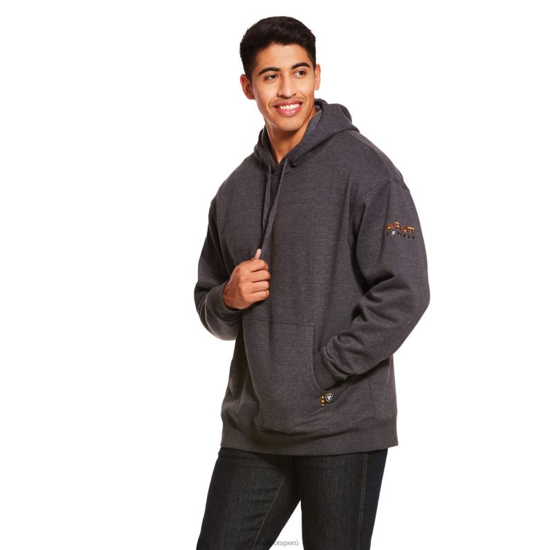 Ariat tapas hombres sudaderas con capucha de rebar workman P0RPZ1456 carbón