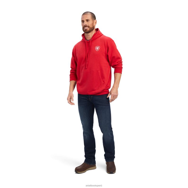 Ariat tapas hombres sudadera libertad 93 P0RPZ1431 tango rojo