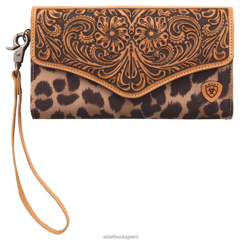 Ariat accesorios mujer cartera de mano con estampado de leopardo P0RPZ3720 broncearse