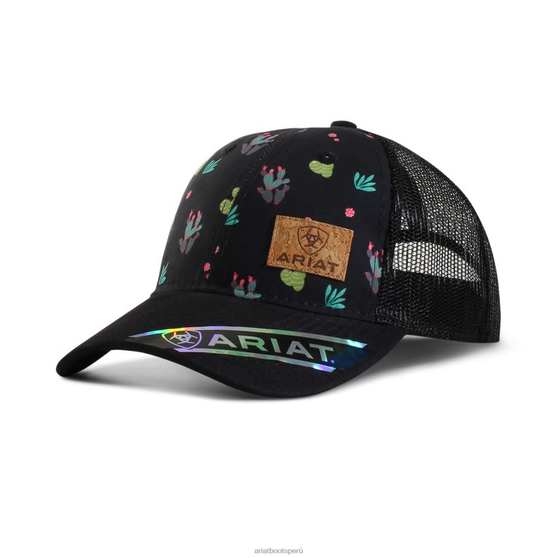 Ariat accesorios mujer gorra con estampado de cactus P0RPZ3762 negro