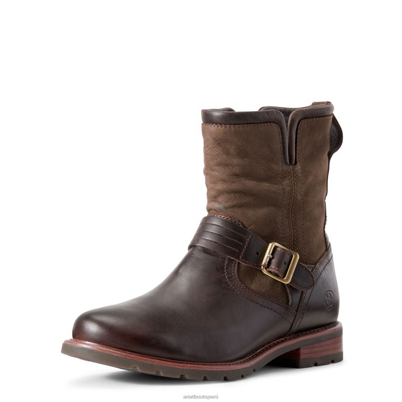 Ariat calzado mujer bota impermeable sabana P0RPZ2288 chocolate/sauce