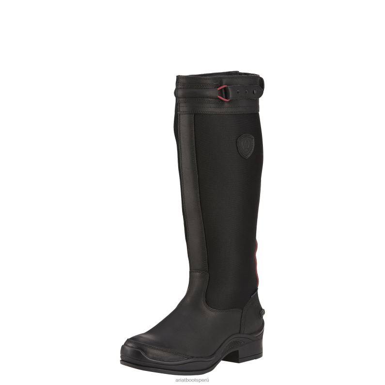 Ariat calzado mujer Bota de equitación alta con aislamiento, impermeable y extremadamente alta P0RPZ2366 negro