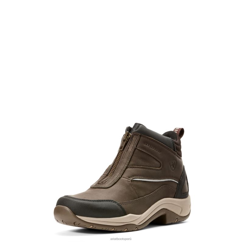 Ariat calzado mujer Cremallera de telururo impermeable. P0RPZ2327 marron oscuro