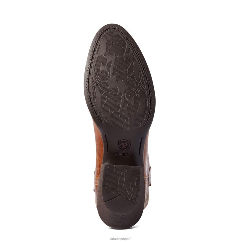 Ariat calzado mujer Bota estilo western con ajuste elástico y puntera en R Heritage P0RPZ2133 bronceado oscuro