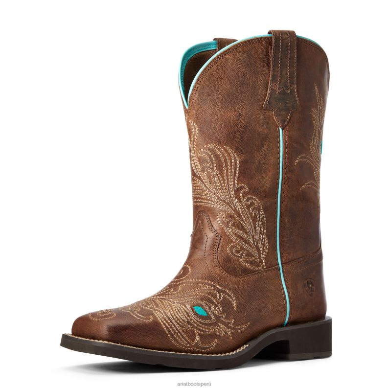 Ariat calzado mujer Bota vaquera Bright Eyes II P0RPZ2259 marrón desgastado