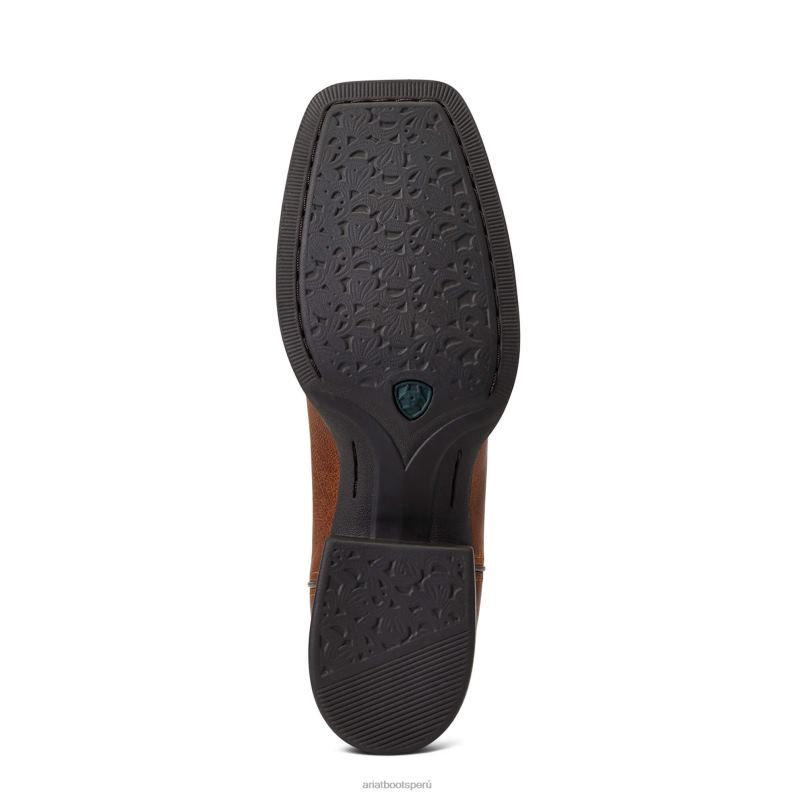 Ariat calzado mujer Bota vaquera con ajuste elástico y punta cuadrada ancha y redondeada P0RPZ2121 marrón atrevido