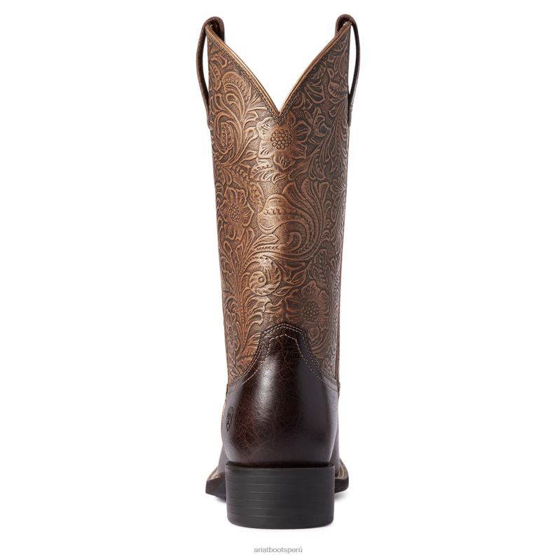 Ariat calzado mujer Bota vaquera con punta cuadrada y ancha P0RPZ2070 marrón arizona