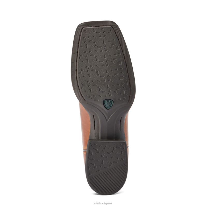 Ariat calzado mujer Bota vaquera con punta cuadrada y ancha P0RPZ2110 beduino marrón