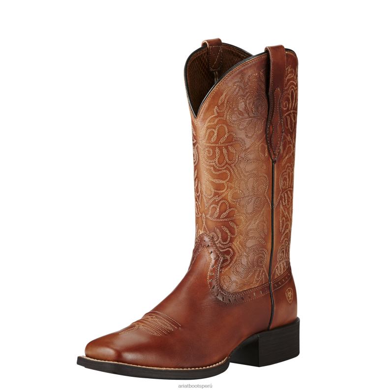 Ariat calzado mujer Bota vaquera remuda redondeada P0RPZ2108 naturalmente rico