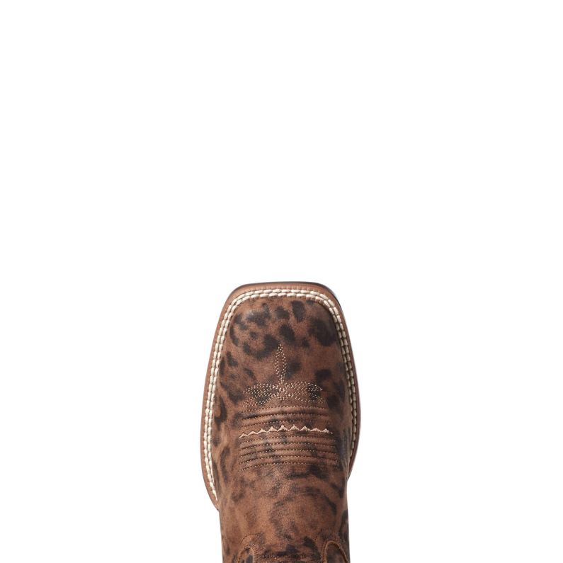 Ariat calzado mujer bota occidental en horario estelar P0RPZ2167 leopardo descolorido