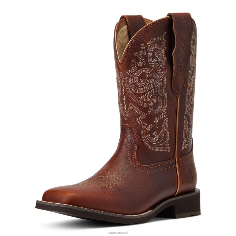 Ariat calzado mujer bota vaquera de ajuste elástico delilah P0RPZ2089 sidra especiada