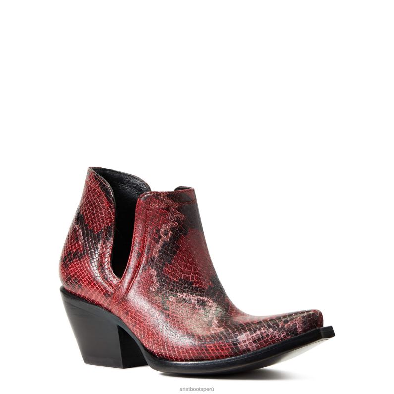 Ariat calzado mujer bota vaquera dixon P0RPZ2217 serpiente roja
