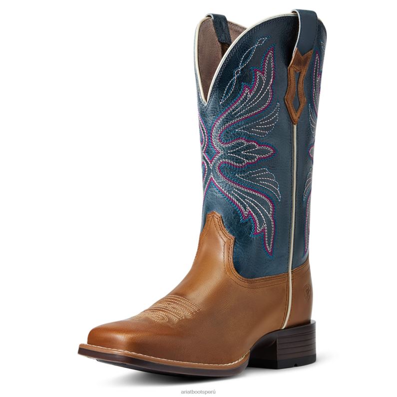 Ariat calzado mujer bota vaquera edgewood P0RPZ2191 piel de almendra
