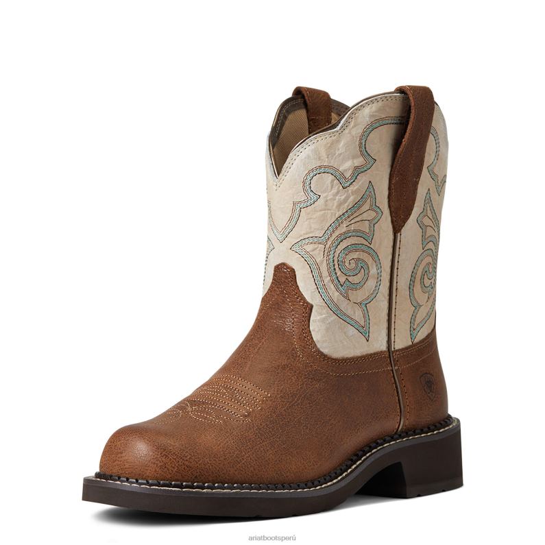 Ariat calzado mujer bota vaquera fatbaby Heritage Tess P0RPZ2178 tortuga