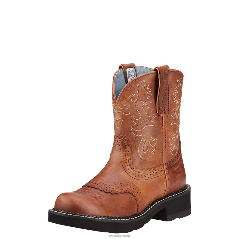 Ariat calzado mujer bota vaquera fatbaby P0RPZ2135 rebelde rojizo