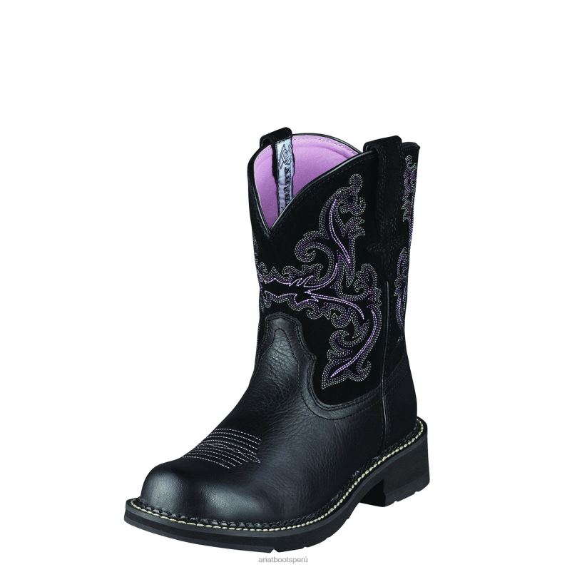 Ariat calzado mujer bota vaquera fatbaby ii P0RPZ2081 deertan negro