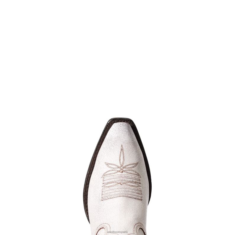 Ariat calzado mujer bota vaquera goldie P0RPZ2082 blanco angustiado