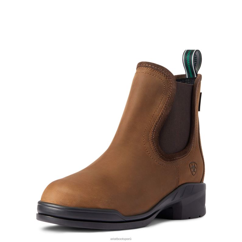 Ariat calzado mujer Bota Paddock con punta de acero Keswick. P0RPZ2309 marrón angustiado