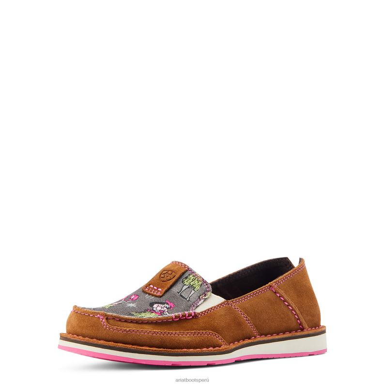 Ariat calzado mujer crucero occidental aloha P0RPZ2474 frijol nuez