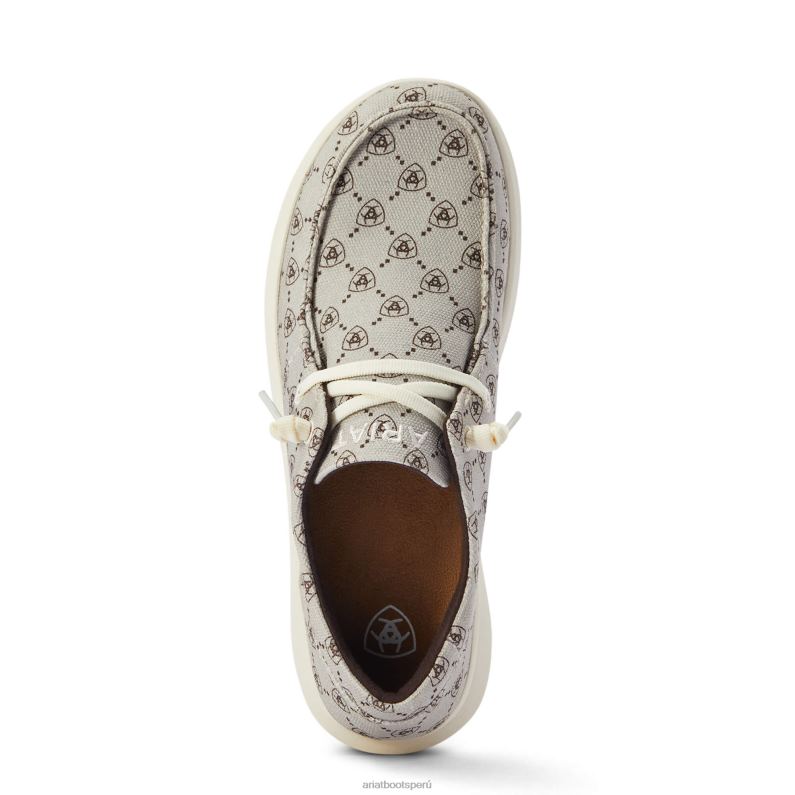 Ariat calzado mujer hilo 2 P0RPZ2421 logotipo gris